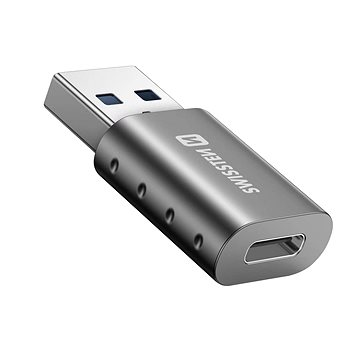 Swissten adaptér USB-A (M) / USB-C (F) (55500200)