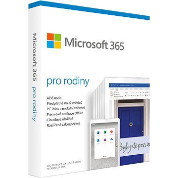 Microsoft 365 pro rodiny CZ (BOX) (6GQ-01147)
