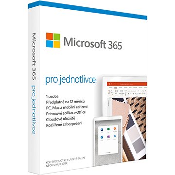 Microsoft 365 pro jednotlivce CZ (BOX) (QQ2-00986)