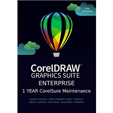 CorelDRAW Graphics Suite Enterprise, Win/Mac, CZ/EN (elektronická licence) (LCCDGSENTML11)