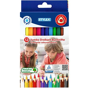 STYLEX Pastelky silné 12 barev (25092)