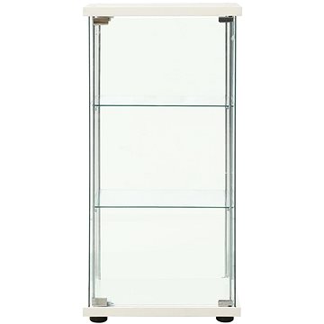 Úložná skříňka tvrzené sklo bílá, 322797 (322797)
