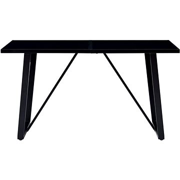 Jídelní stůl černý 160 × 80 × 75 cm, 281557 (281557)