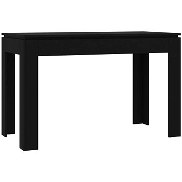 Jídelní stůl černý 120 × 60 × 76 cm, 800757 (800757)
