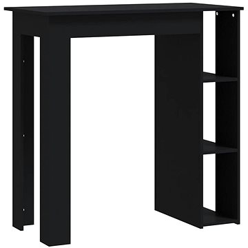 Barový stůl s regálem černý 102 × 50 × 103,5 cm, 809459 (809459)