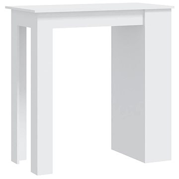 Barový stůl s úložným regálem bílý 102 × 50 × 103,5 cm, 809467 (809467)