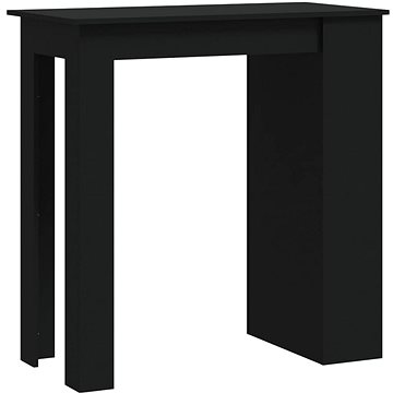 Barový stůl s úložným regálem černý 102 × 50 × 103,5 cm, 809468 (809468)