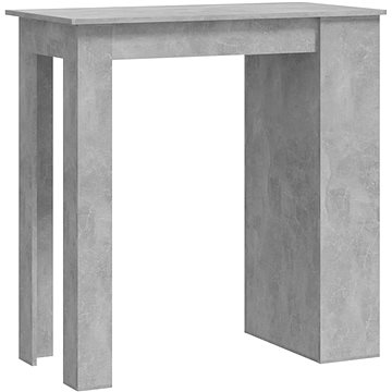 Barový stůl s úložným regálem betonově šedý 102 × 50 × 103,5 cm, 809471 (809471)