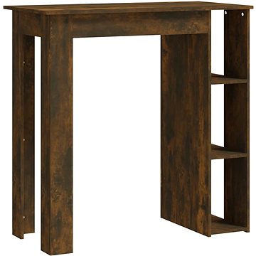 Barový stůl s regálem kouřový dub 102 × 50 × 103,5 cm, 812963 (812963)