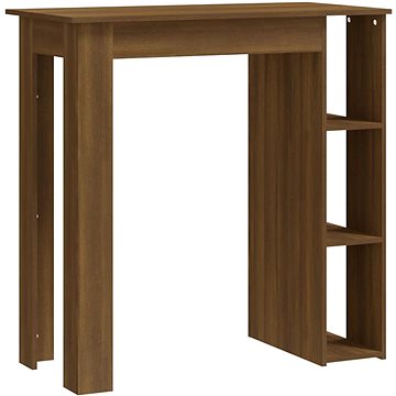 Barový stůl s regálem hnědý dub 102 × 50 × 103,5 cm, 812965 (812965)
