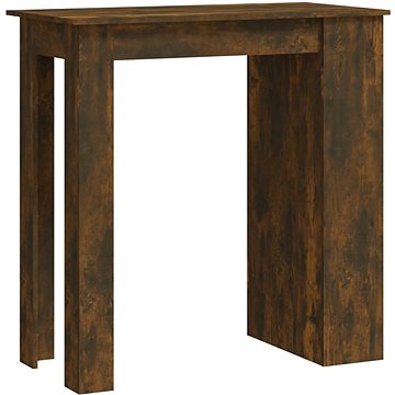 Barový stůl s úložným regálem kouřový dub 102 × 50 × 103,5 cm, 812966 (812966)