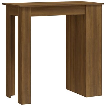 Barový stůl s úložným regálem hnědý dub 102 × 50 × 103,5 cm, 812968 (812968)