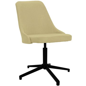 Otočná jídelní židle zelená textil, 330897 (330897)