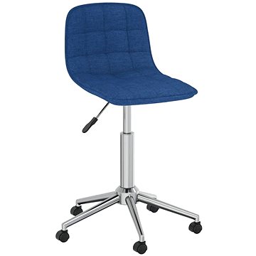 Otočná jídelní židle modrá textil, 334087 (334087)