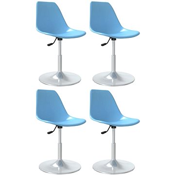 Otočné jídelní židle 4 ks modré PP, 338278 (338278)