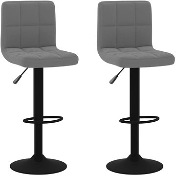 Barové židle 2 ks tmavě šedé samet, 334306 (334306)