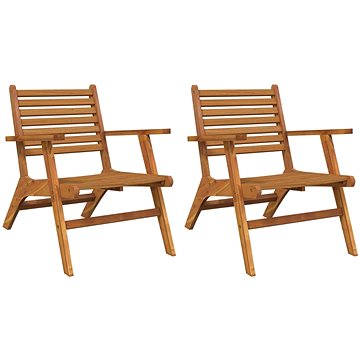 Zahradní židle 2 ks masivní akáciové dřevo, 316252 (316252)