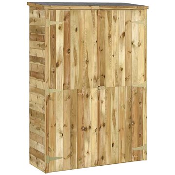 SHUMEE Skříň zahradní, dřevěná 123 × 50 × 171 cm (318196)