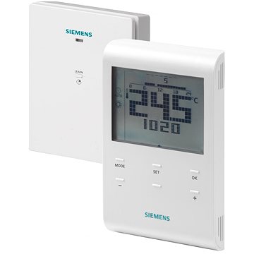 Siemens RDE100.1RFS Programovatelný digitální prostorový termostat, bezdrátový (RDE100.1RFS)