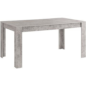 Danish Style Jídelní stůl Lora II., 160 cm, pohledový beton (NT01540)
