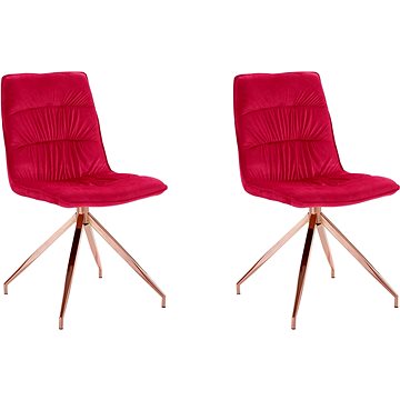 Danish Style Jídelní židle Zara (SET 2 ks), červená (NT01276)