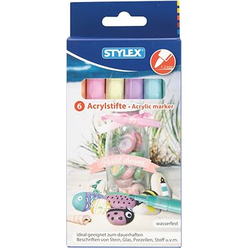 Stylex Acrylic marker 6 pastelových barev (32818)