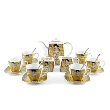 Home Elements luxusní souprava na čaj, 21 ks, pro 6 osob, Klimt Adele (KLIMT0077)