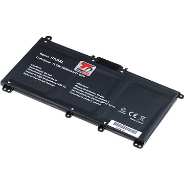 T6 Power pro Hewlett Packard 15-da0200 serie, Li-Poly, 11,55 V, 3600 mAh (41 Wh), černá