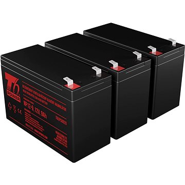 Sada baterií T6 Power pro Dell UPS 1000T, VRLA, 12 V