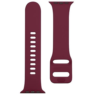 Tactical Silikonový řemínek s přezkou pro Apple Watch 42/44mm Wine Red (8596311138959)