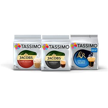 Tassimo PACK Alza - Au Lait, Espresso, Decaf (A000016723)