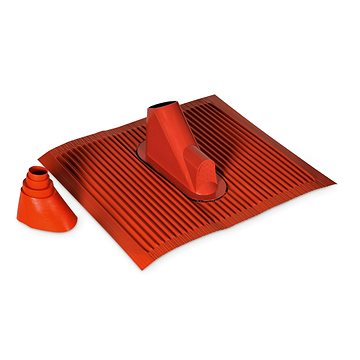 TechniSat SET hliníková střešní taška a průchodka, červená (P51b5)