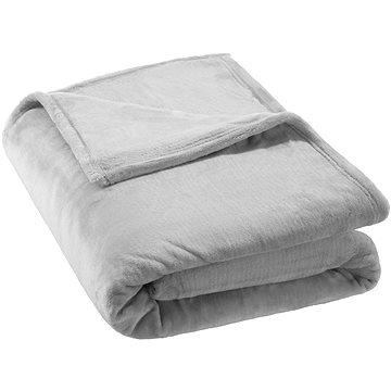 Tectake Hřejivá deka mikroplyš, 220×240 cm, šedá (400946)