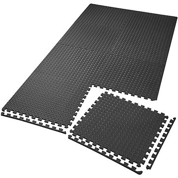 Podlahová ochranná rohož 8 ks černá (402652)