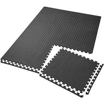 Podlahová ochranná rohož 6 ks černá (402653)