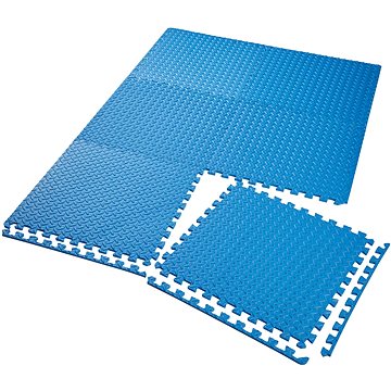 Podlahová ochranná rohož 6 ks modrá (402656)