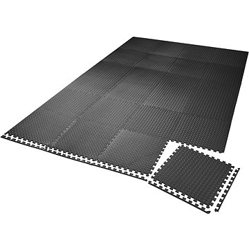 Podlahová ochranná rohož 24 ks černá (404133)