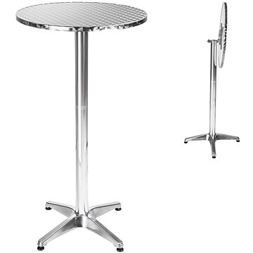Barový stolek hliníkový 60 cm, nožička 5,8 cm skládací (401489)