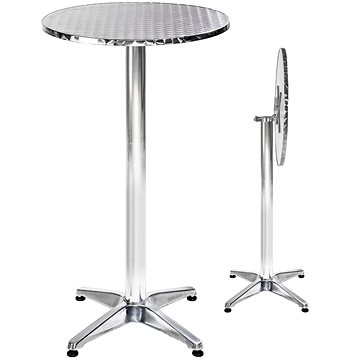 Barový stolek hliníkový 60 cm, nožička 6,5 cm skládací (401491)