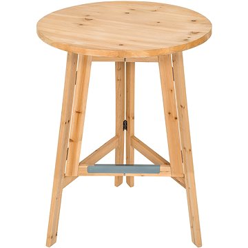 Barový stolek z masivu 79 × 110 cm hnědý (403249)