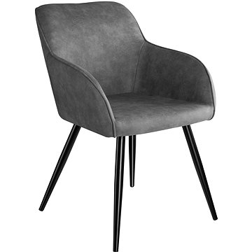 Židle Marilyn Stoff, šedo, černá (403666)