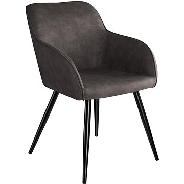 Židle Marilyn Stoff, tmavě šedá-černá (403670)