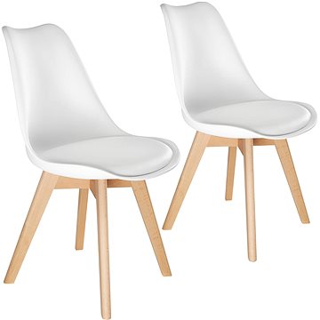 2× Jídelní židle Friederike, bílá (403810)