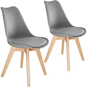 2× Jídelní židle Friederike, šedá (403812)