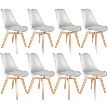 8× Jídelní židle Friederike, bílá (403985)
