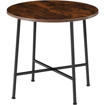 Jídelní stůl Ennis Industrial tmavé dřevo (404336)