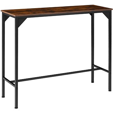 Barový stůl Kerry Industrial tmavé dřevo (404338)