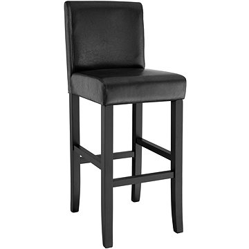 Barová židle dřevěná černá (400551)