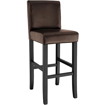 Barová židle dřevěná hnědá (400552)