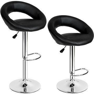 2 Barové židle Christian černé (401560)